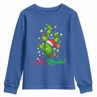 Feliz Navidad Cactus Youth Sweatshirt Funny Spanish Christmas Gift - Wonder Print Shop