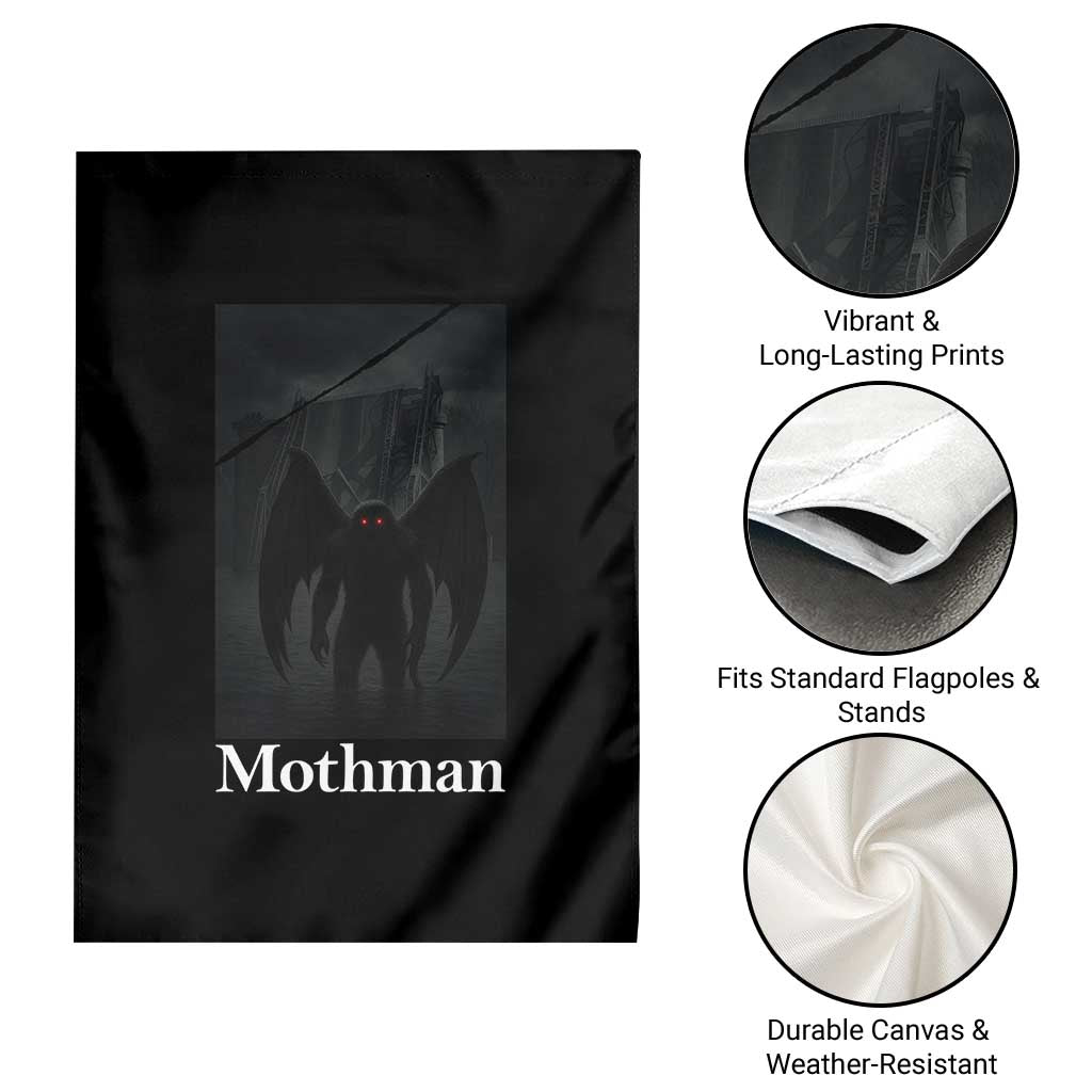 Mothman Garden Flag Folklore Cryptid Gift Silver Bridge West Virginia - Wonder Print Shop