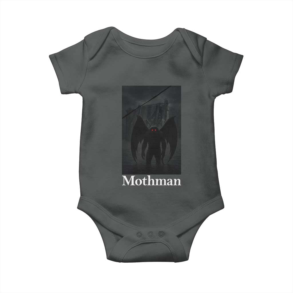 Mothman Baby Onesie Folklore Cryptid Gift Silver Bridge West Virginia - Wonder Print Shop