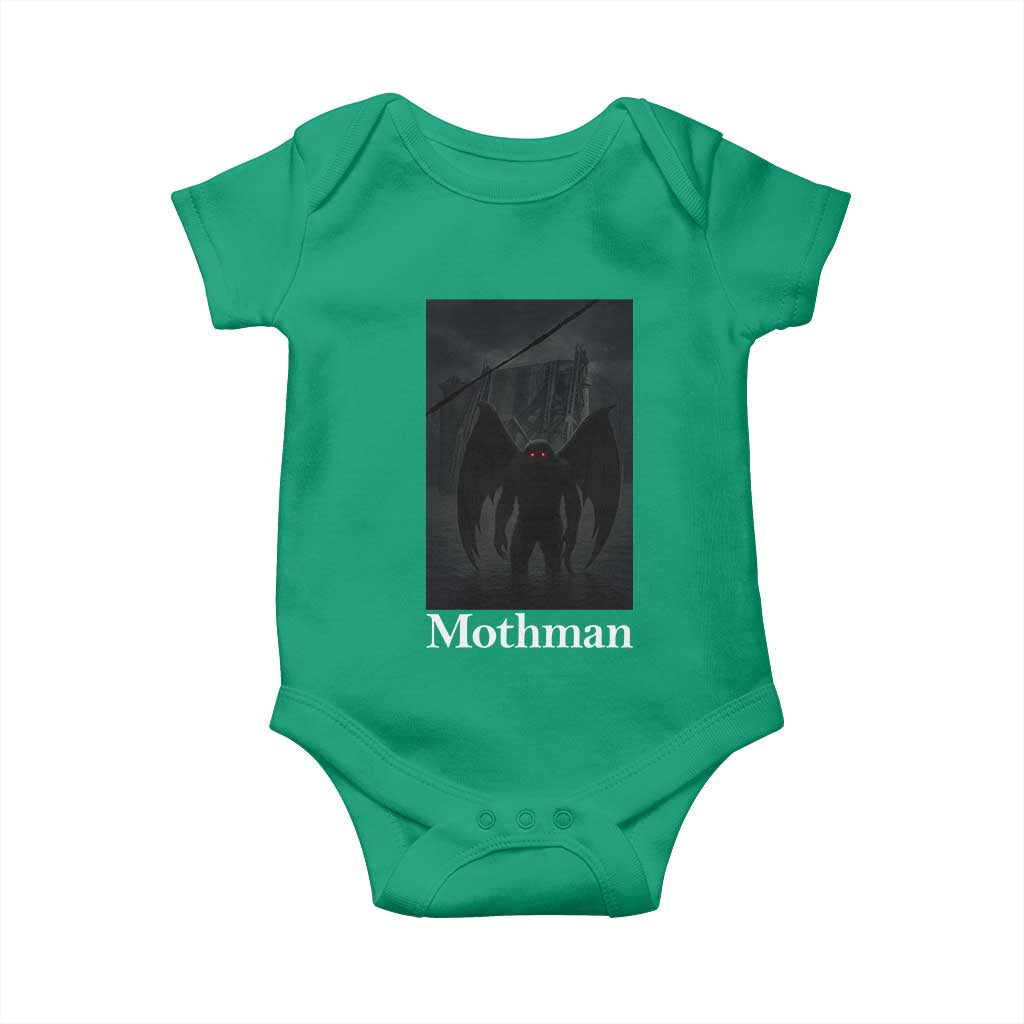 Mothman Baby Onesie Folklore Cryptid Gift Silver Bridge West Virginia - Wonder Print Shop