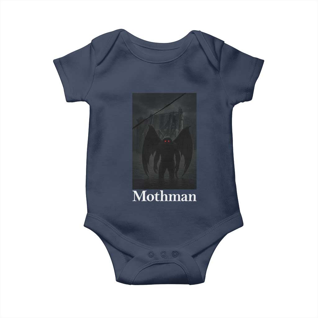 Mothman Baby Onesie Folklore Cryptid Gift Silver Bridge West Virginia - Wonder Print Shop