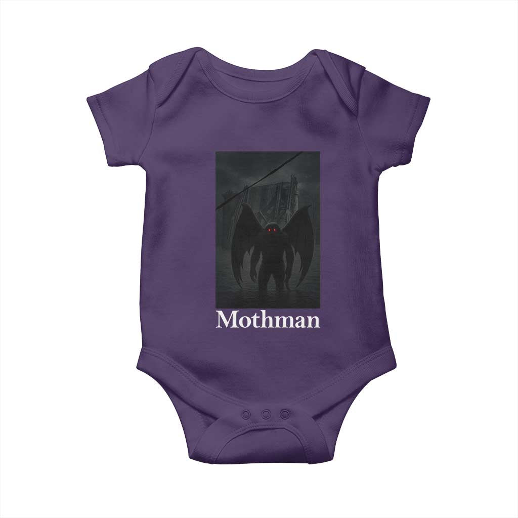 Mothman Baby Onesie Folklore Cryptid Gift Silver Bridge West Virginia - Wonder Print Shop