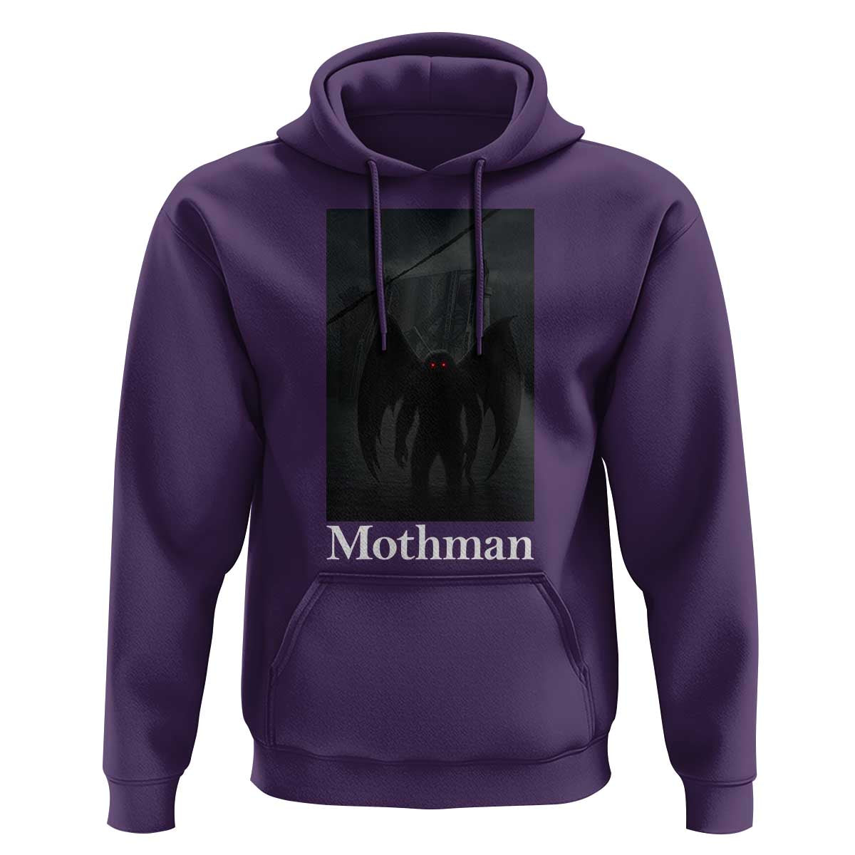 Mothman Hoodie Folklore Cryptid Gift Silver Bridge West Virginia - Wonder Print Shop