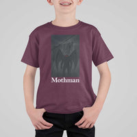 Mothman T Shirt For Kid Folklore Cryptid Gift Silver Bridge West Virginia - Wonder Print Shop