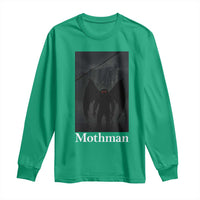Mothman Long Sleeve Shirt Folklore Cryptid Gift Silver Bridge West Virginia - Wonder Print Shop