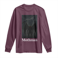 Mothman Long Sleeve Shirt Folklore Cryptid Gift Silver Bridge West Virginia - Wonder Print Shop