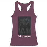 Mothman Racerback Tank Top Folklore Cryptid Gift Silver Bridge West Virginia - Wonder Print Shop