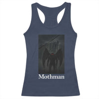 Mothman Racerback Tank Top Folklore Cryptid Gift Silver Bridge West Virginia - Wonder Print Shop