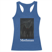Mothman Racerback Tank Top Folklore Cryptid Gift Silver Bridge West Virginia - Wonder Print Shop