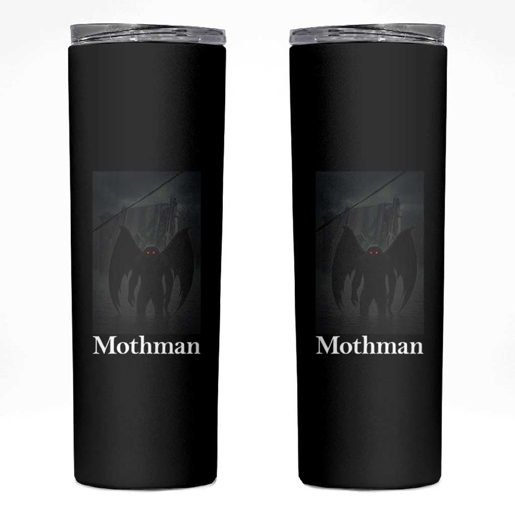 Mothman Skinny Tumbler Folklore Cryptid Gift Silver Bridge West Virginia