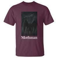 Mothman T Shirt Folklore Cryptid Gift Silver Bridge West Virginia - Wonder Print Shop