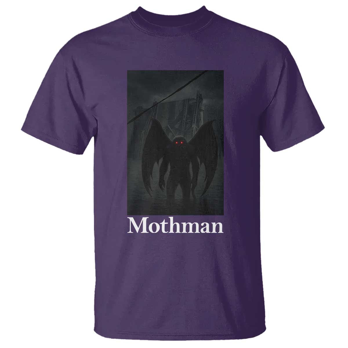 Mothman T Shirt Folklore Cryptid Gift Silver Bridge West Virginia - Wonder Print Shop