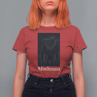 Mothman T Shirt For Women Folklore Cryptid Gift Silver Bridge West Virginia - Wonder Print Shop