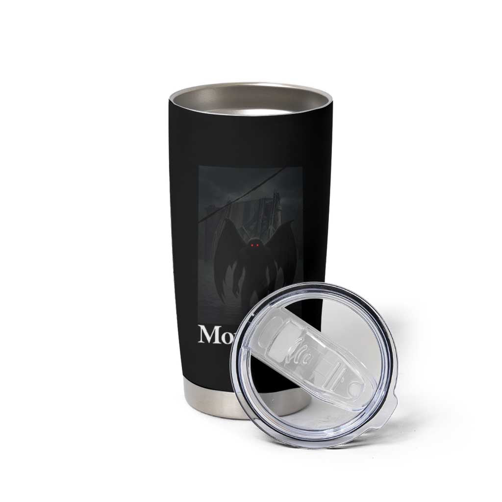 Mothman Tumbler Cup Folklore Cryptid Gift Silver Bridge West Virginia