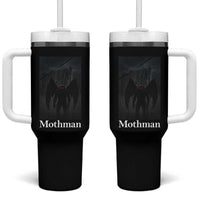 Mothman Tumbler With Handle Folklore Cryptid Gift Silver Bridge West Virginia