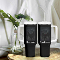 Mothman Tumbler With Handle Folklore Cryptid Gift Silver Bridge West Virginia