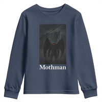 Mothman Youth Sweatshirt Folklore Cryptid Gift Silver Bridge West Virginia - Wonder Print Shop