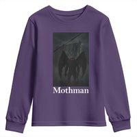 Mothman Youth Sweatshirt Folklore Cryptid Gift Silver Bridge West Virginia - Wonder Print Shop