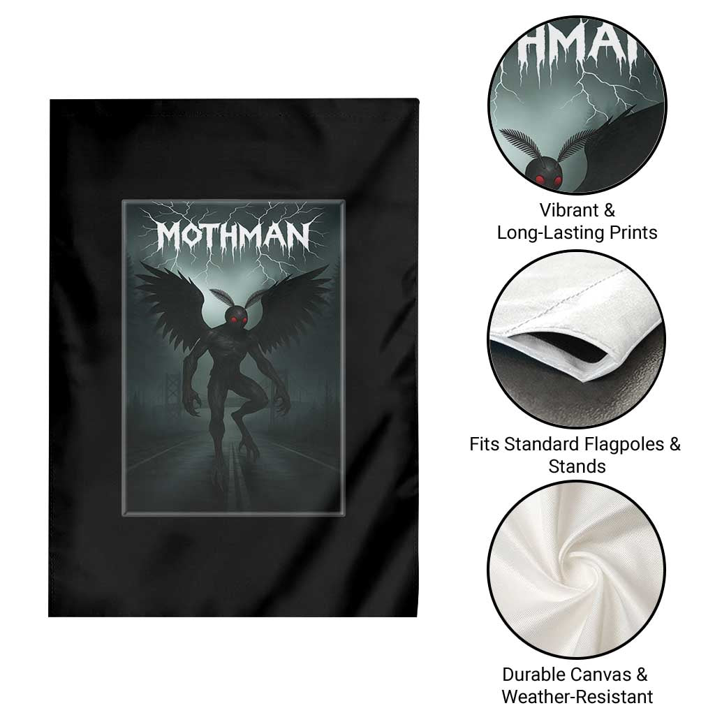 Mothman Garden Flag Folklore Gothic Horror Cryptid Gift - Wonder Print Shop