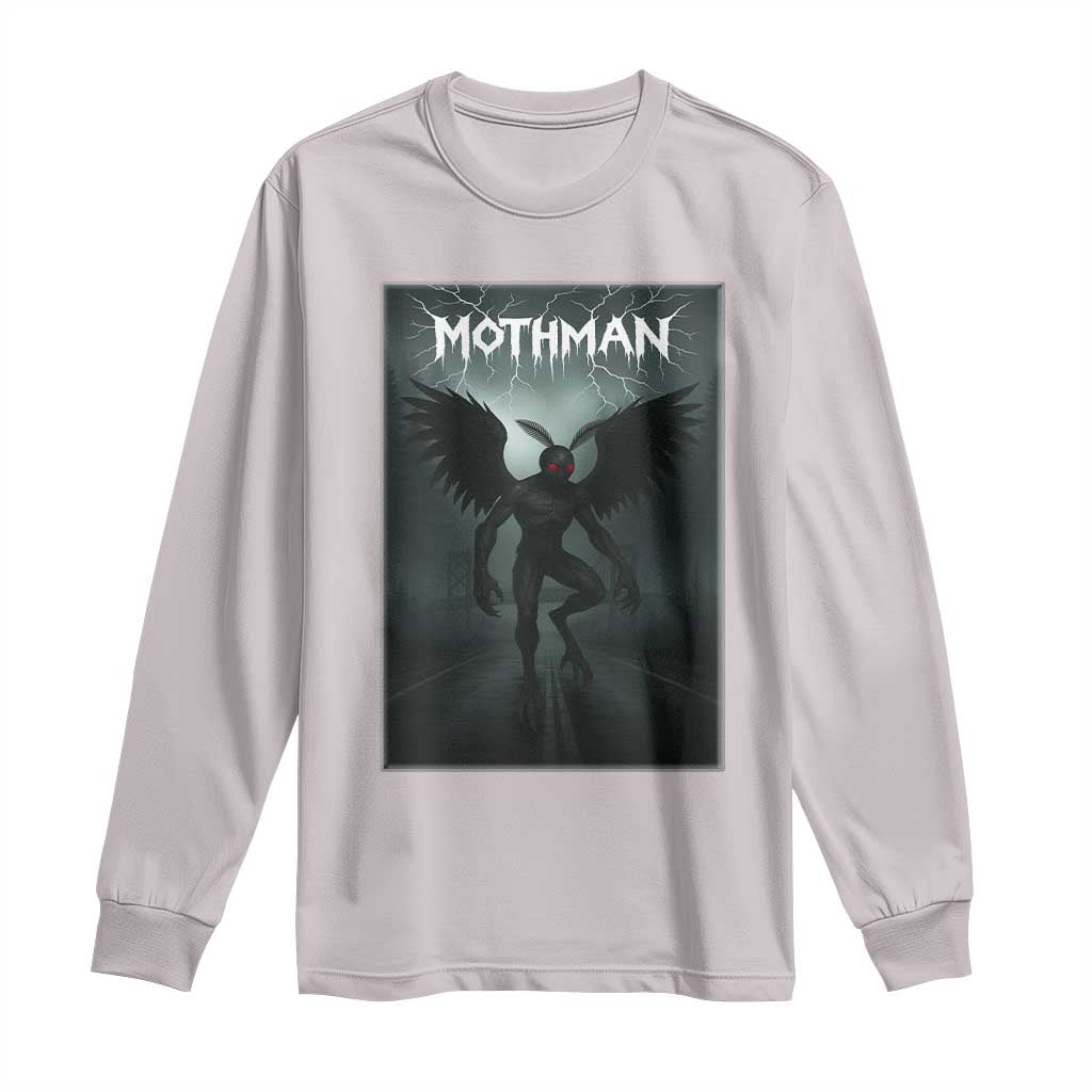 Mothman Long Sleeve Shirt Folklore Gothic Horror Cryptid Gift - Wonder Print Shop