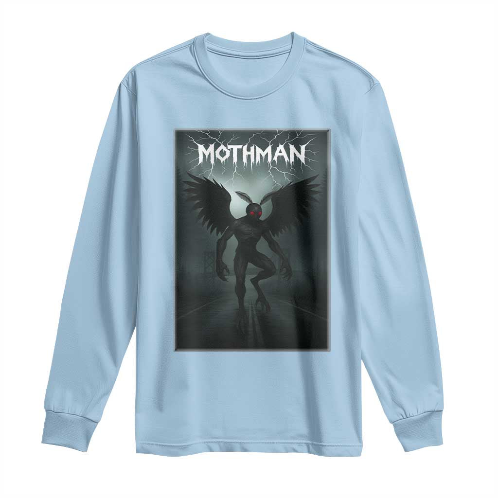 Mothman Long Sleeve Shirt Folklore Gothic Horror Cryptid Gift - Wonder Print Shop