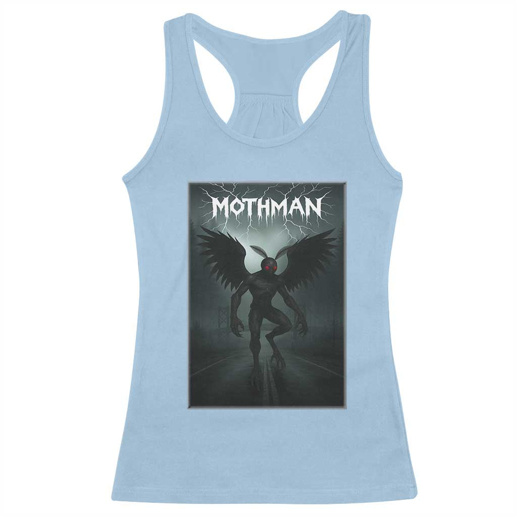 Mothman Racerback Tank Top Folklore Gothic Horror Cryptid Gift - Wonder Print Shop