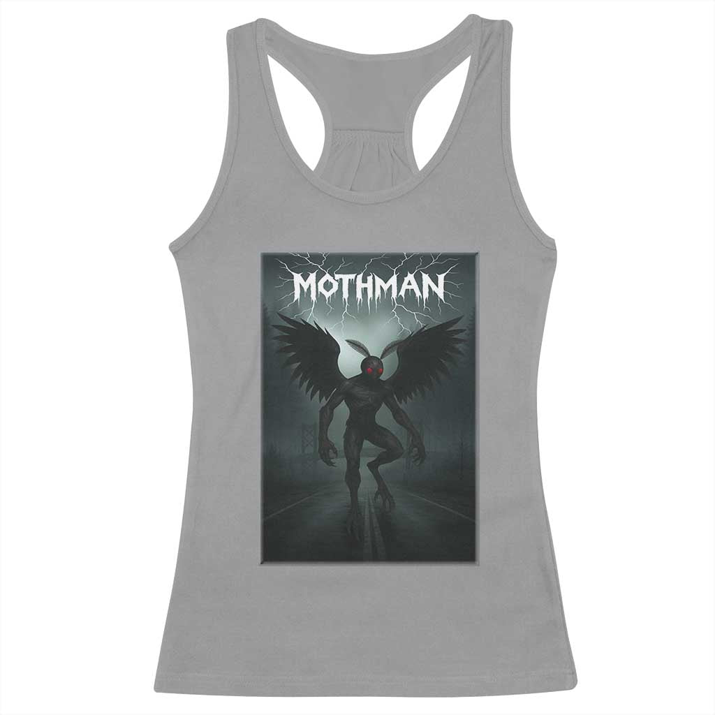Mothman Racerback Tank Top Folklore Gothic Horror Cryptid Gift - Wonder Print Shop