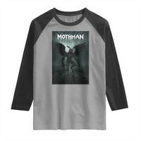 Mothman Raglan Shirt Folklore Gothic Horror Cryptid Gift - Wonder Print Shop