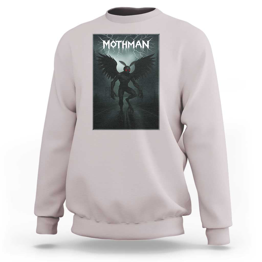 Mothman Sweatshirt Folklore Gothic Horror Cryptid Gift - Wonder Print Shop