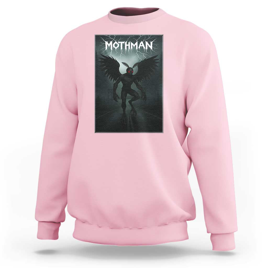 Mothman Sweatshirt Folklore Gothic Horror Cryptid Gift - Wonder Print Shop