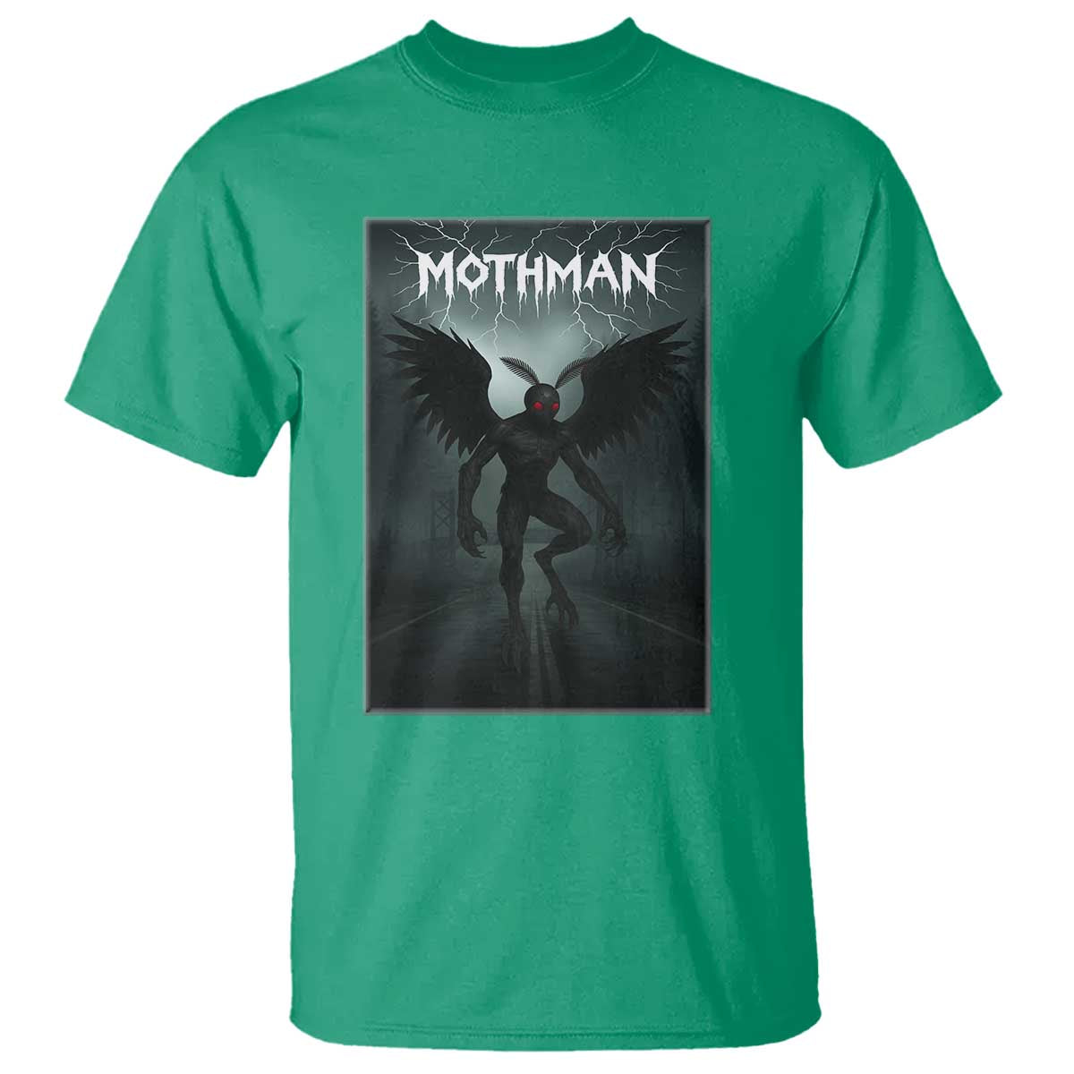 Mothman T Shirt Folklore Gothic Horror Cryptid Gift - Wonder Print Shop