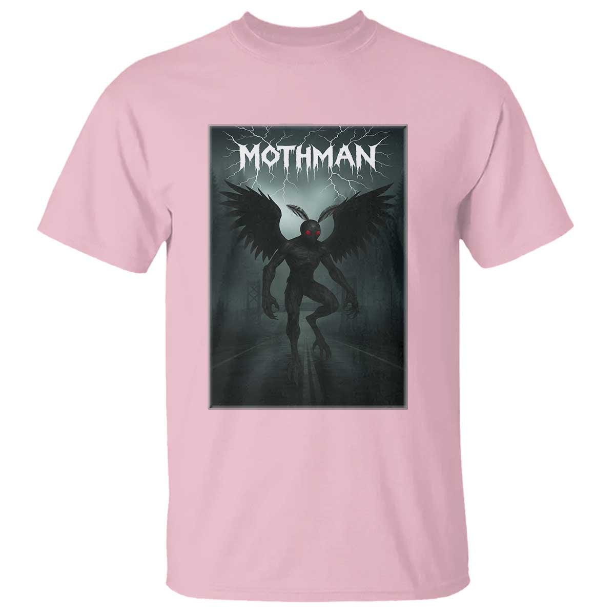 Mothman T Shirt Folklore Gothic Horror Cryptid Gift - Wonder Print Shop