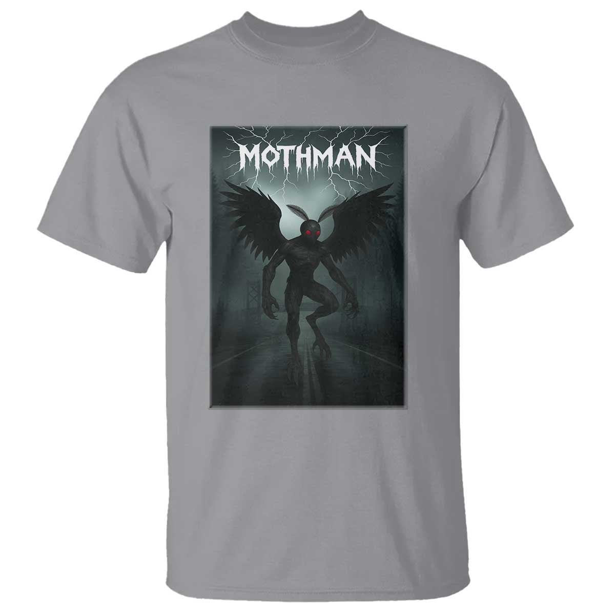 Mothman T Shirt Folklore Gothic Horror Cryptid Gift - Wonder Print Shop