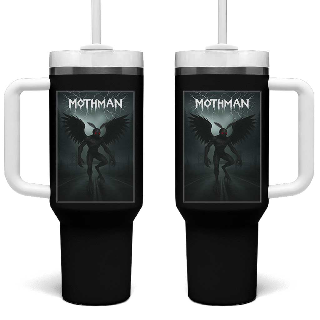 Mothman Tumbler With Handle Folklore Gothic Horror Cryptid Gift
