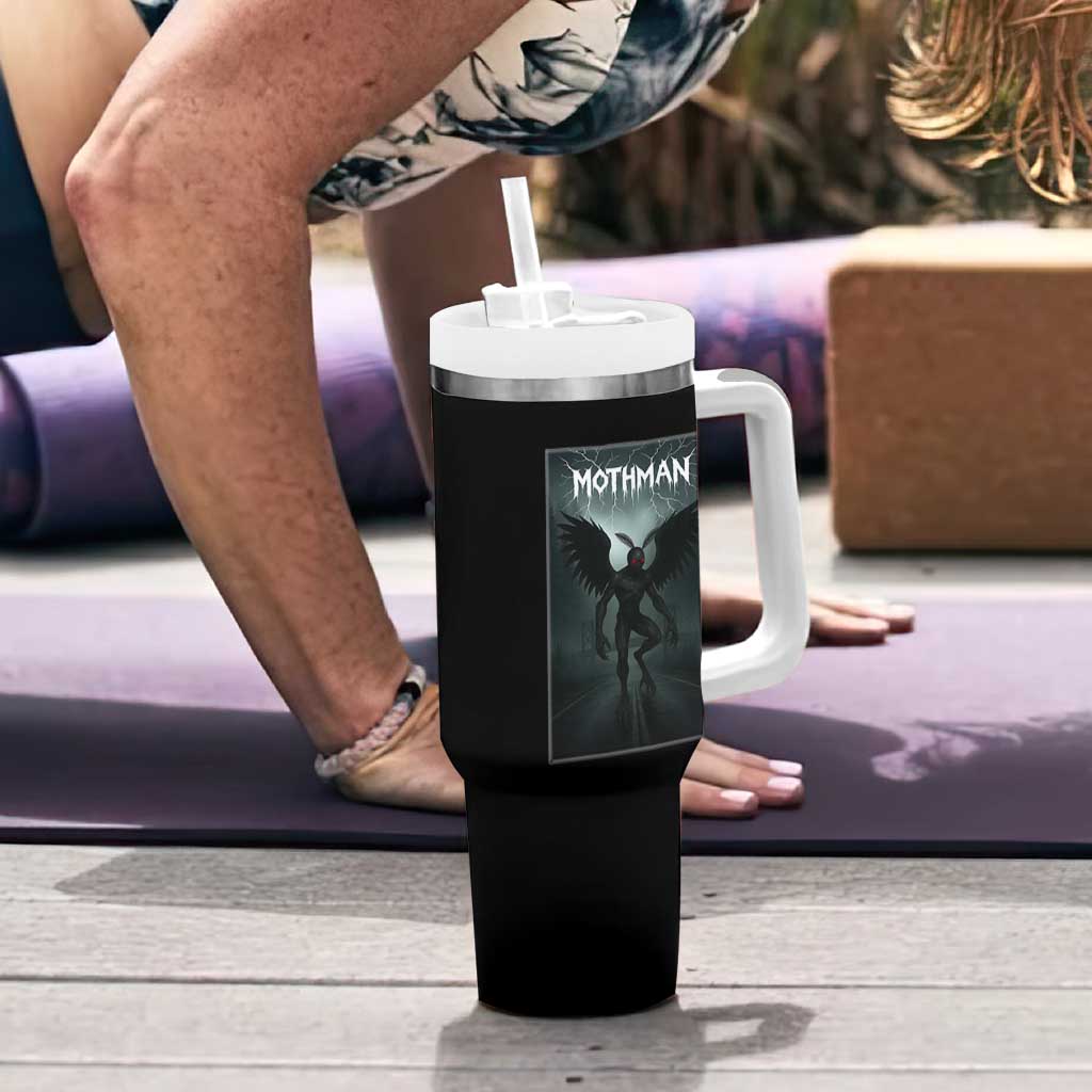 Mothman Tumbler With Handle Folklore Gothic Horror Cryptid Gift