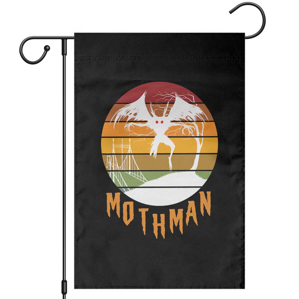 Mothman Garden Flag Retro Vintage Cryptid Gothic Horror Gift - Wonder Print Shop