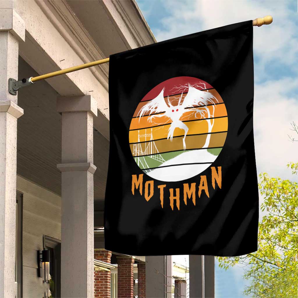 Mothman Garden Flag Retro Vintage Cryptid Gothic Horror Gift - Wonder Print Shop