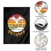 Mothman Garden Flag Retro Vintage Cryptid Gothic Horror Gift - Wonder Print Shop