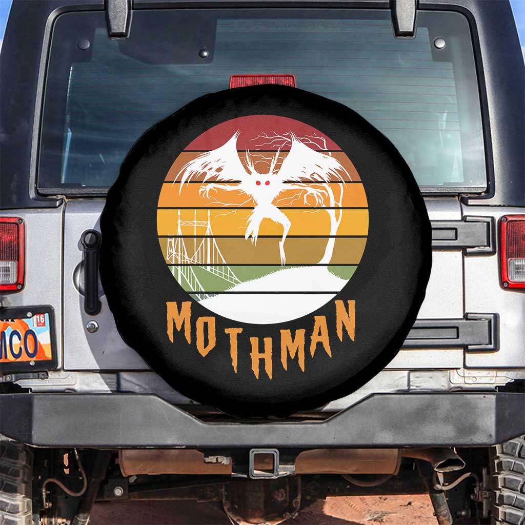 Mothman Spare Tire Cover Retro Vintage Cryptid Gothic Horror Gift - Wonder Print Shop