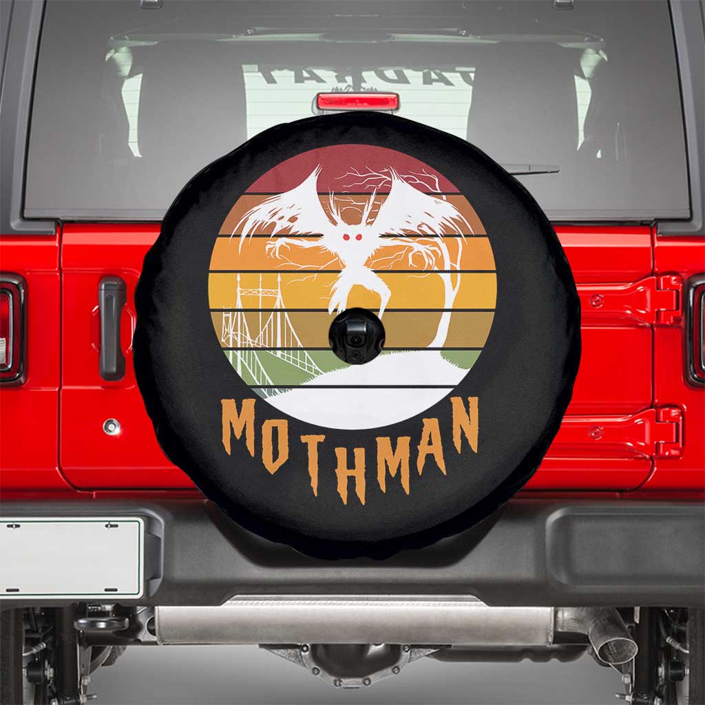 Mothman Spare Tire Cover Retro Vintage Cryptid Gothic Horror Gift - Wonder Print Shop
