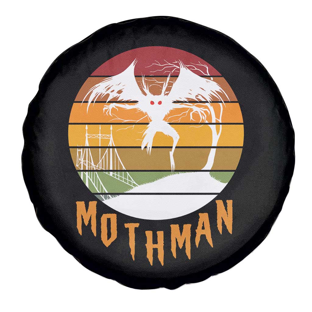 Mothman Spare Tire Cover Retro Vintage Cryptid Gothic Horror Gift - Wonder Print Shop