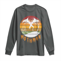 Mothman Long Sleeve Shirt Retro Vintage Cryptid Gothic Horror Gift - Wonder Print Shop