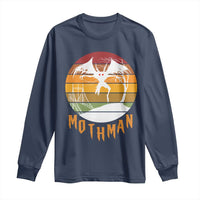 Mothman Long Sleeve Shirt Retro Vintage Cryptid Gothic Horror Gift - Wonder Print Shop