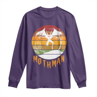 Mothman Long Sleeve Shirt Retro Vintage Cryptid Gothic Horror Gift - Wonder Print Shop