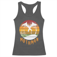 Mothman Racerback Tank Top Retro Vintage Cryptid Gothic Horror Gift - Wonder Print Shop
