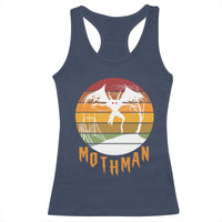 Mothman Racerback Tank Top Retro Vintage Cryptid Gothic Horror Gift - Wonder Print Shop