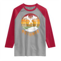 Mothman Raglan Shirt Retro Vintage Cryptid Gothic Horror Gift - Wonder Print Shop