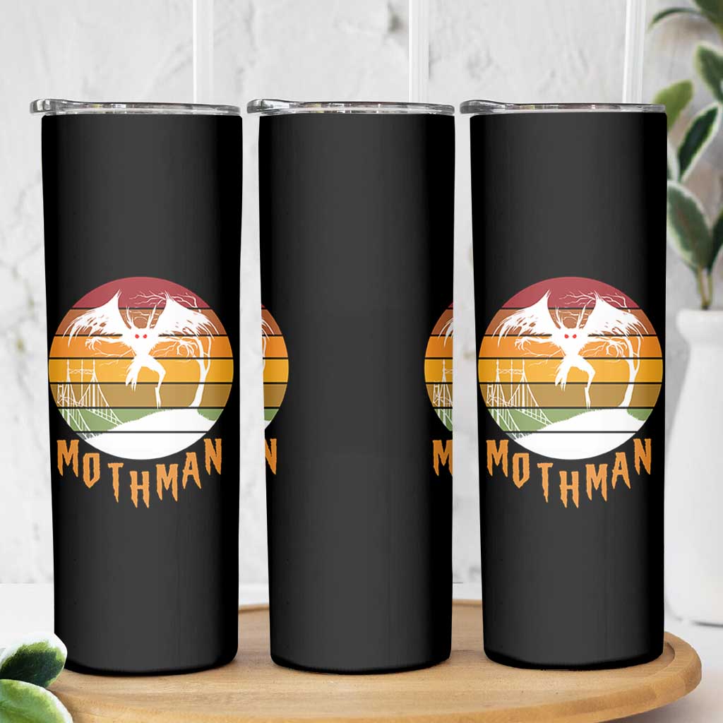 Mothman Skinny Tumbler Retro Vintage Cryptid Gothic Horror Gift