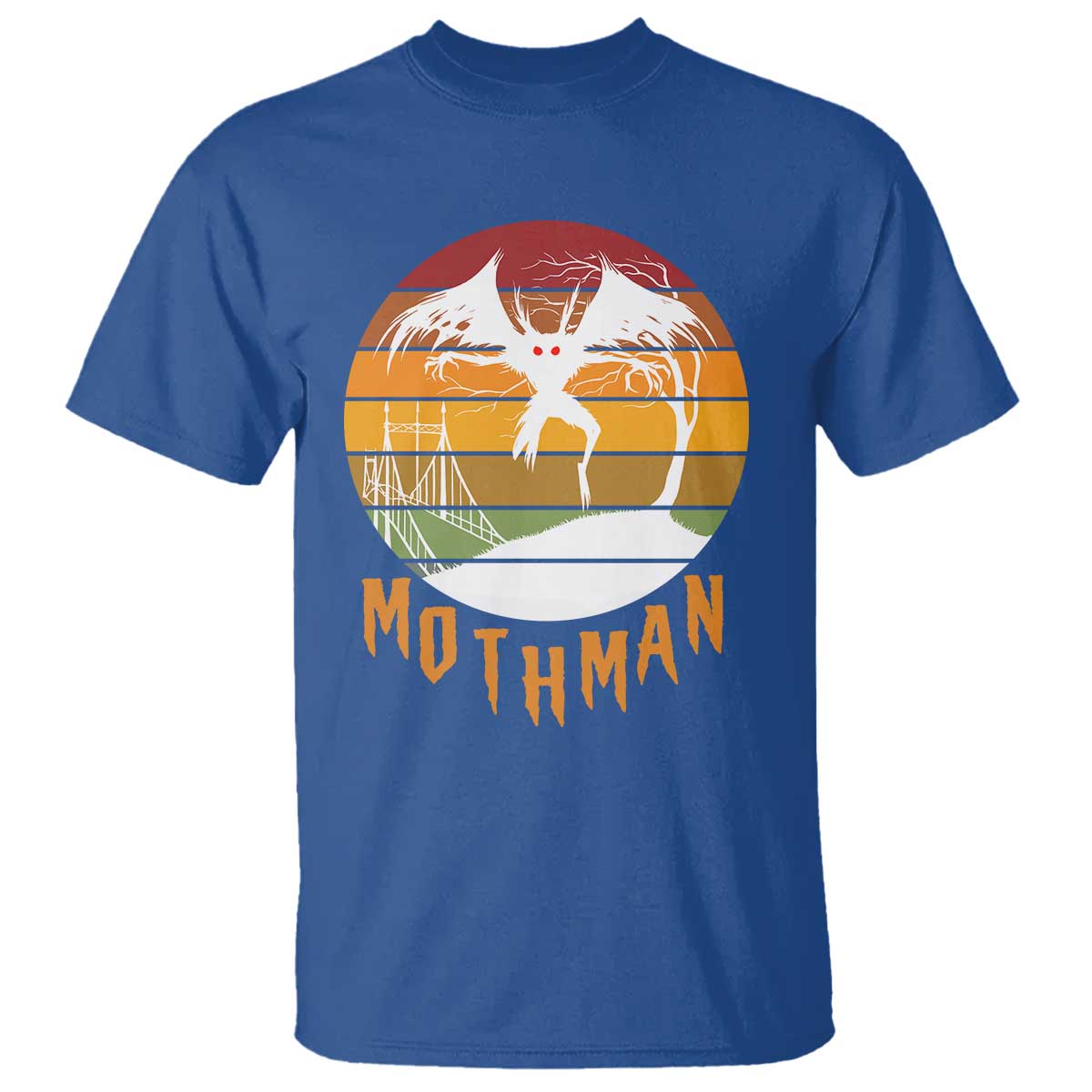 Mothman T Shirt Retro Vintage Cryptid Gothic Horror Gift - Wonder Print Shop