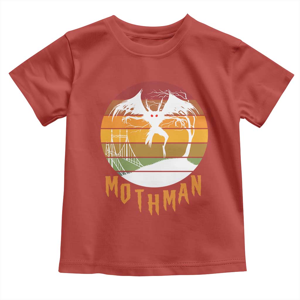 Mothman Toddler T Shirt Retro Vintage Cryptid Gothic Horror Gift - Wonder Print Shop